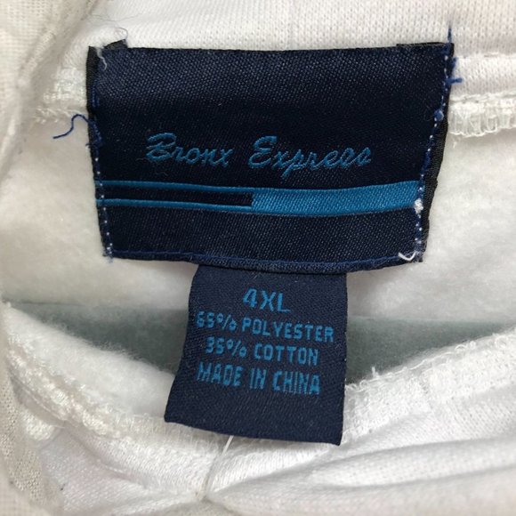 NWT Bronx Express Plain White Hoodie Sweatshirt Unisex Size 4XL DIY Thick - Picture 11 of 11